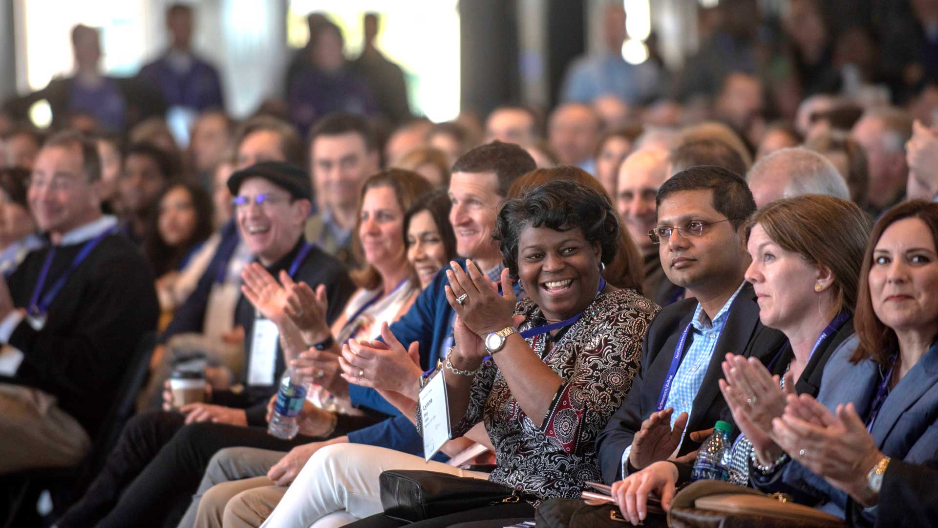 Audience of Kellogg alumni at reunion weekend